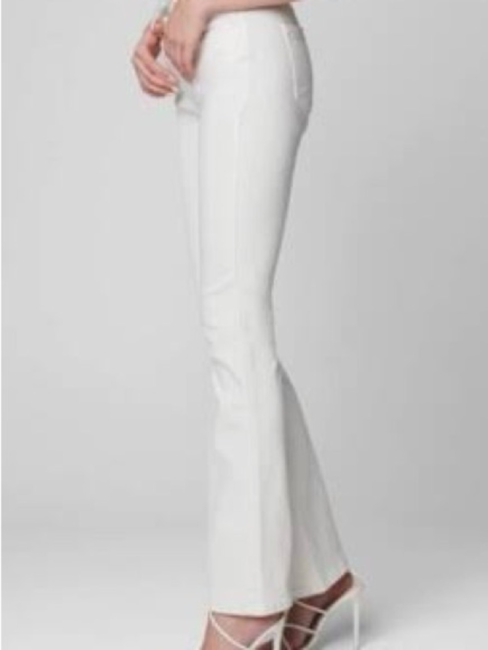 Blank NYC White High-Rise Mini Flare Jeans The Hoyt sz 26 - Picture 2 of 8